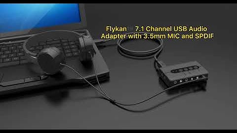How to setting up and testing #Flykantech 7.1ch usb external audio adapter.