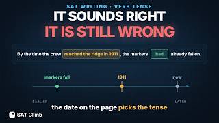 It Sounds Right It Is Still Wrong SAT Verb Tense