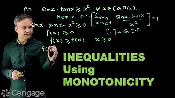 Inequalities using Monotonicity | Cengage Exam Crack | G Tewani | JEE 2022 | Mathematics