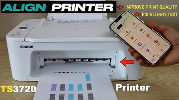 Printhead Alignment of Canon TS3720 Printer !!