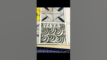 Zentangle pattern art no:111||#art #zentangleart #drawing #zenpatterns #shorts ||@goodman03