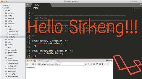 Lesson-5: แนะนำส่วน routes (Laravel 5.5)