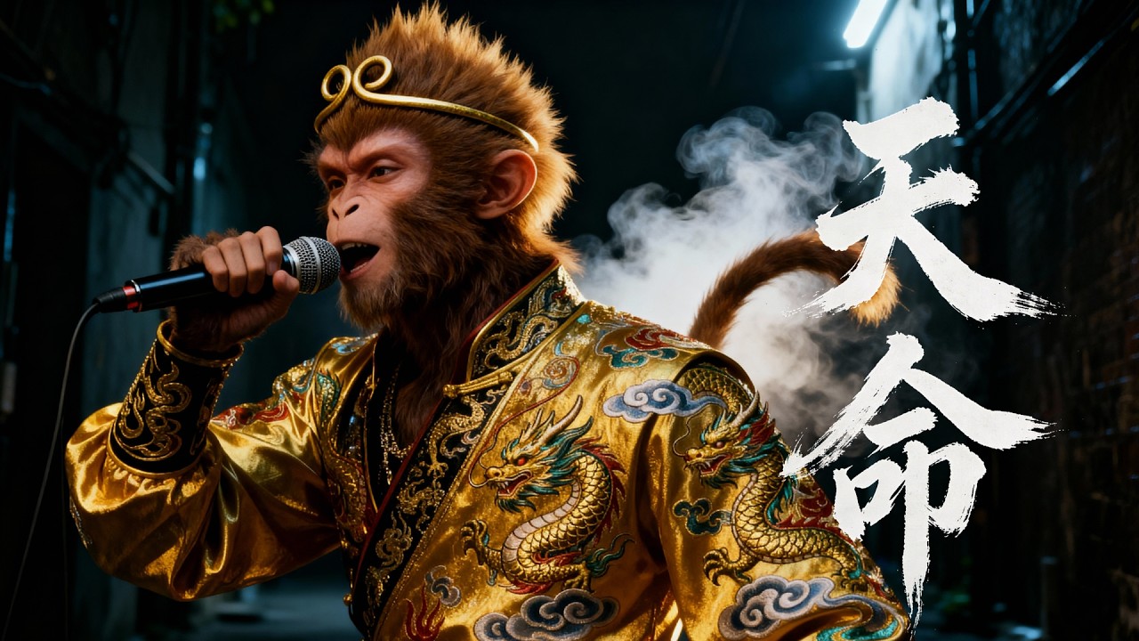 悟空高能说唱【天命】首发原创歌曲【🎧AI音乐 】【Destiny】Black Myth Wukong Inspired Epic Rap