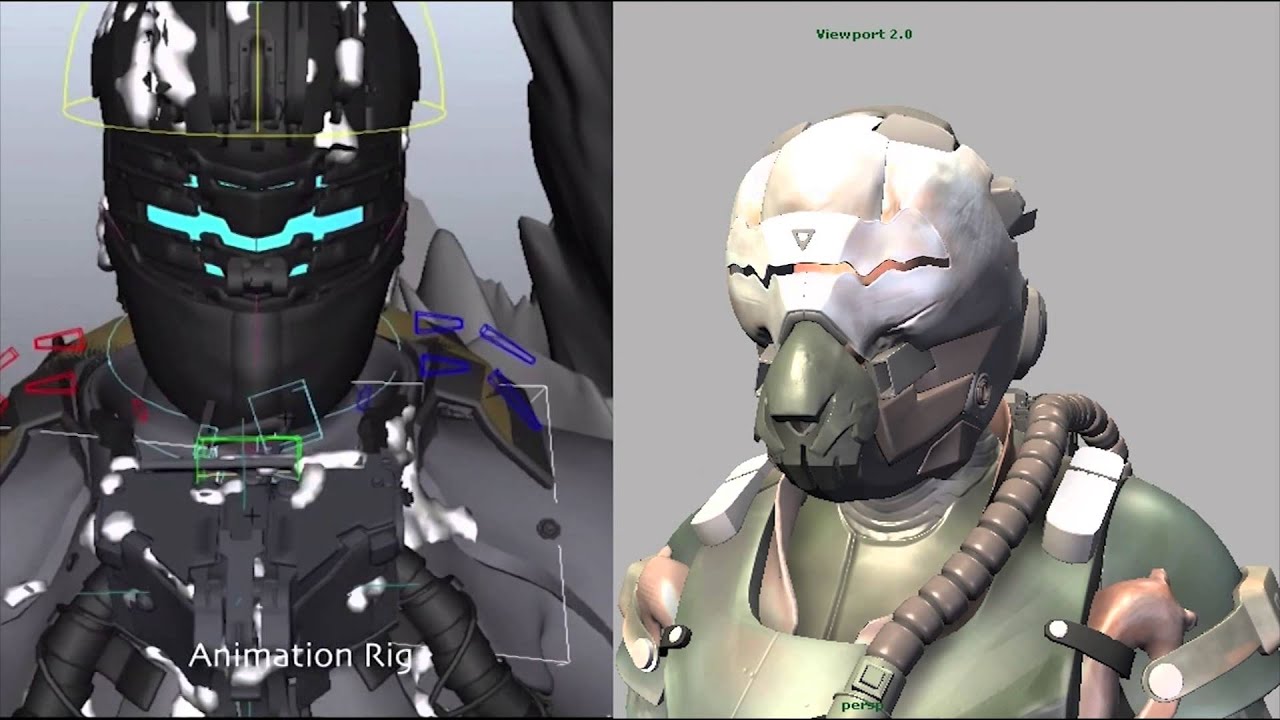 Helmet Animation Comparison Youtube