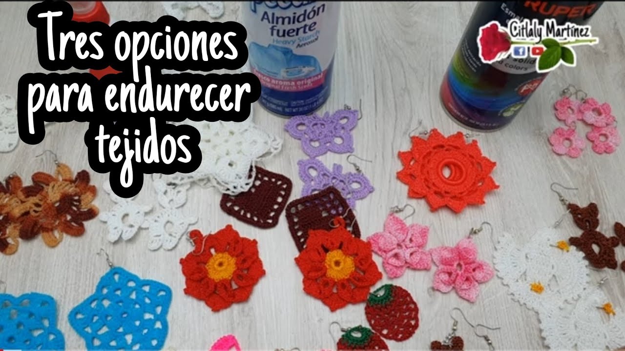 Como endurecer tejidos/ tres opciones para endurecer tejidos.