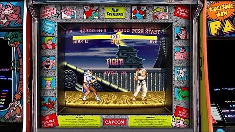 Street Fighter II: Championship Edition, Realistic Arcade Bezel using The Mega Bezel Shader