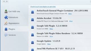 How to check Firefox plugins