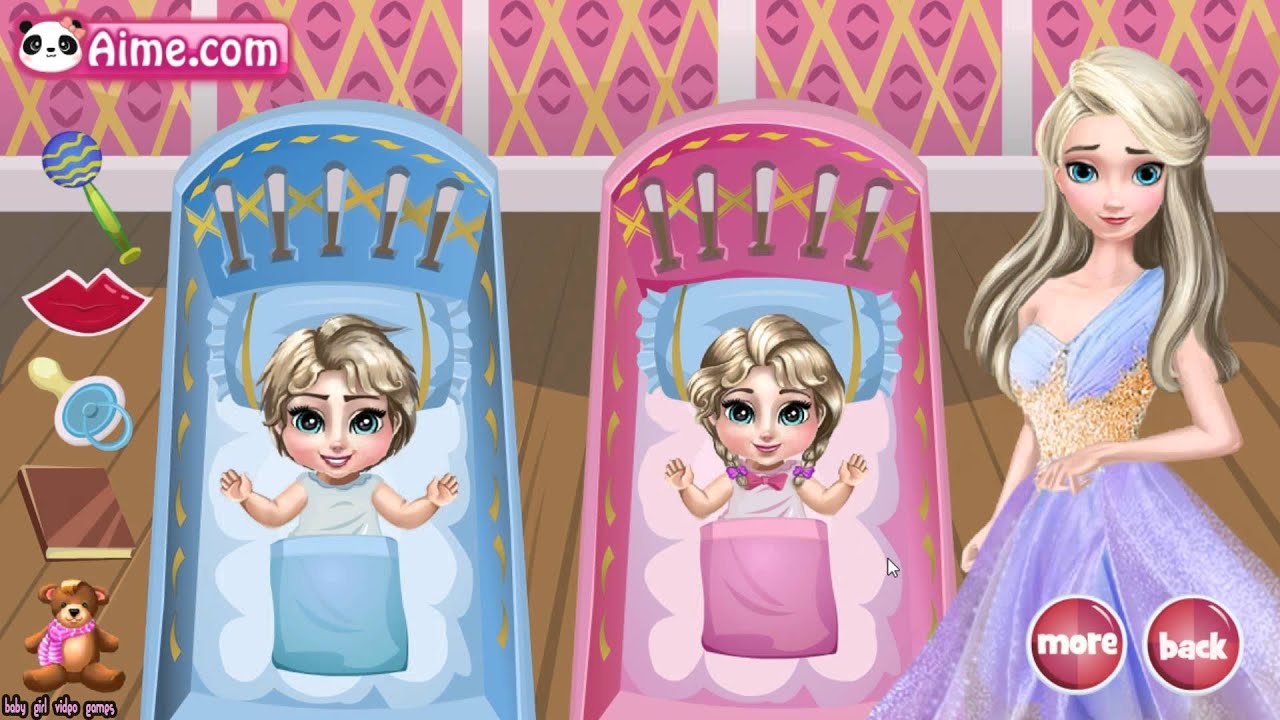 Elsa Twins Care Game Disney Frozen Games Baby Girl Video Games YouTube