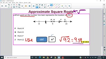 Approx Square Roots 8.2B Review