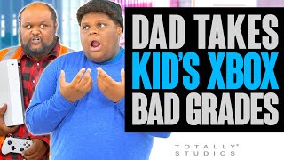 Dad Takes KID’S XBOX Away for BAD GRADES. The Ending will Shock You. Totally Studios.