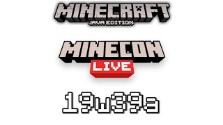 ดการอพเดทของ Minecraft Java Edition Snapshot 19W39