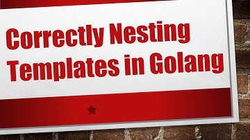 Correctly Nesting Templates in Golang