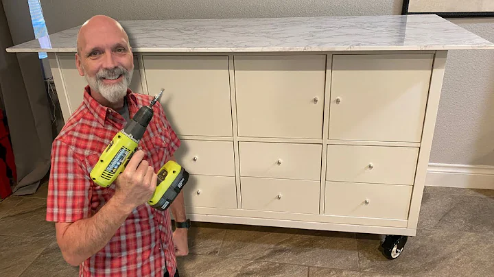 DIY Kitchen Island Ikea Kallax HACK Part 2