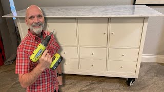 DIY Kitchen Island Ikea Kallax HACK Part 2