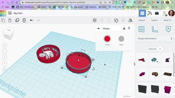 Tinkercad Coin Creation