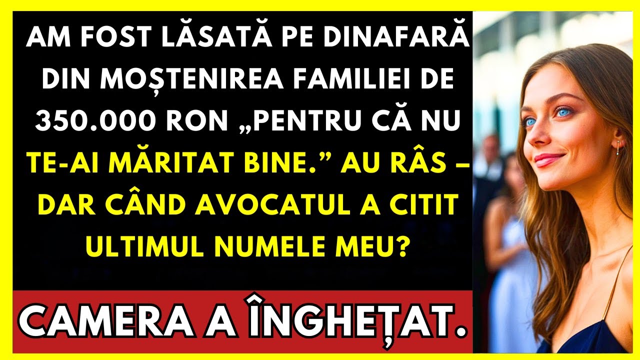 Exclusă Din Moștenirea De 350.000 Lei -Pentru Că Nu M-Am Măritat Bine Până Mi-Au Citit Numele Ultima