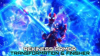 Ultraman Omega - Rekiness Armor Transformation & Finisher | 4K 60FPS