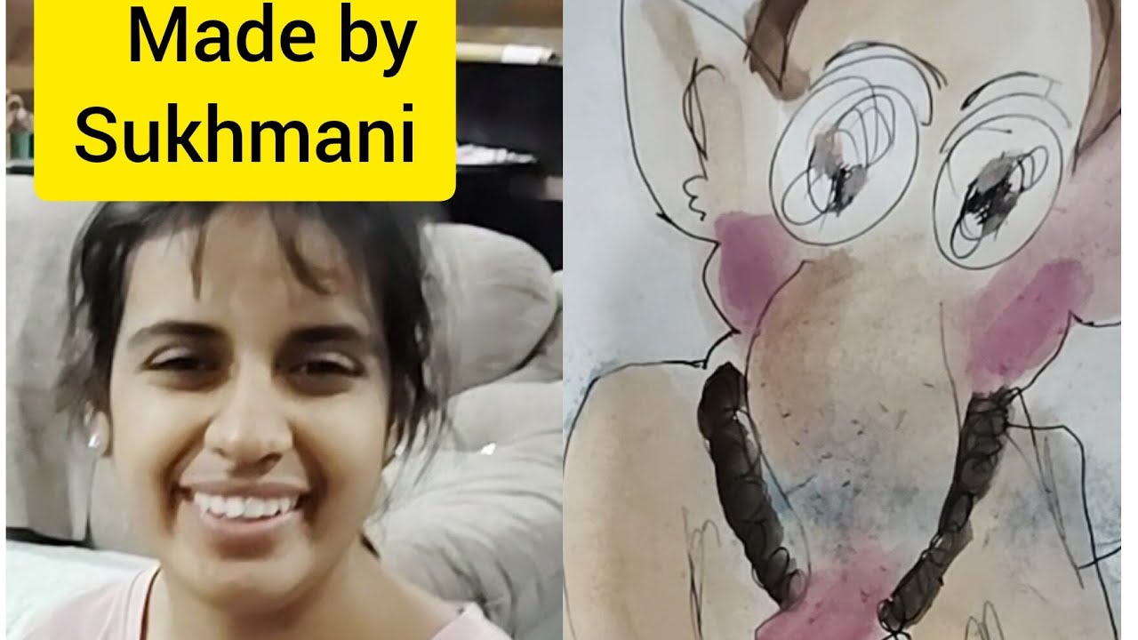 Ganesh ji Drawing made by Sukhmani kaur