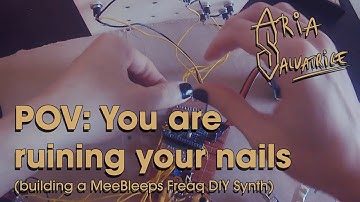 POV: You are ruining your nails (Building a MeeBleeps Freaq DIY Synth)