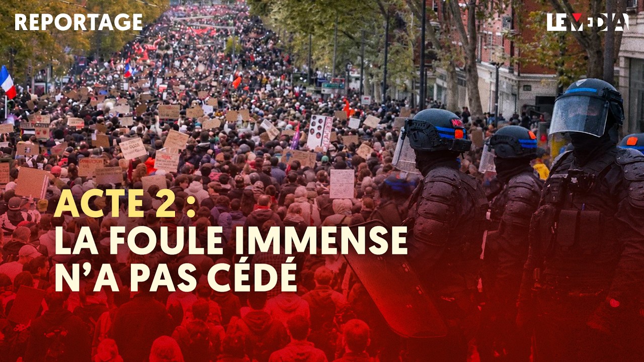 24 OCTOBRE : UNE FOULE IMMENSE FACE AUX FORCES DU DÉSORDRE