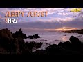 SLEEP VIDEO - gentle ocean waves at sunset -  calm / soft ocean sounds | 4K (Ultra HD)