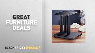 VTI BL404 4 Shelf Audio Rack-Silver / Silver / Oak Black Friday Furniture Deals By Vti // Amazon Black Friday Countdown