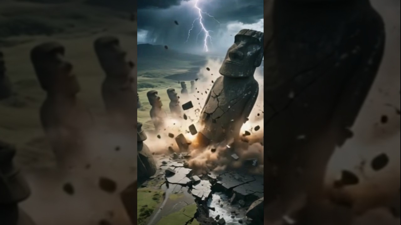 ⚡ Moai Statues FALL! Easter Island Disaster Recreation 🇨🇱