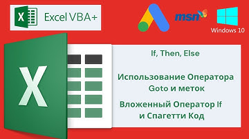 VBA Excel 18( Продвинутый курс)If, Then, Else, Использование Оператора Goto и Меток, Спагетти Код