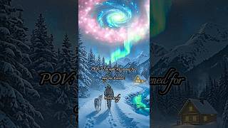 POV: You Discover a Hidden Galaxy in the Snow 🌌❄️ #shorts