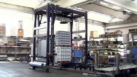 Avvolgipallet automatico a braccio rotante con copertura superiore B150E XH | Technowrapp