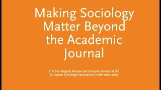 Full Making Sociology Matter Beyond the Journal Guide