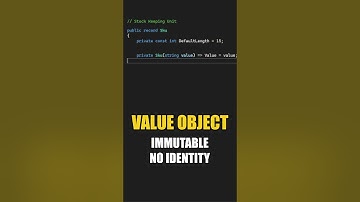 What Is a Value Object In Domain-Driven Design? #shorts