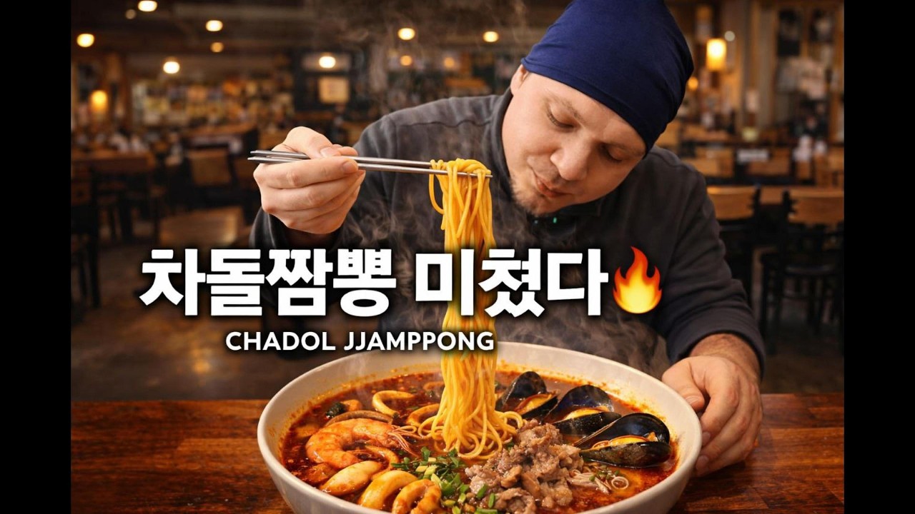 Самый жирный чамппонг в Корее? Реальный мукбанг без понтов