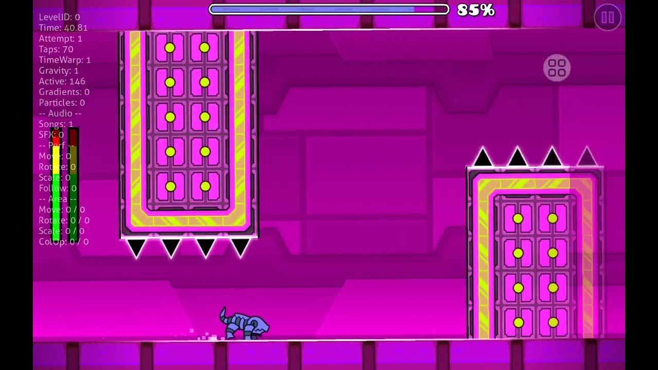 Geometry dash laval plants (level criado por mim agora eu tenho account)