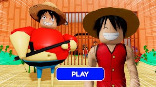 LUFFY ONE PIECE BARRY'S PRISON RUN Obby New Update Roblox - All Bosses Battle FULL GAME #roblox