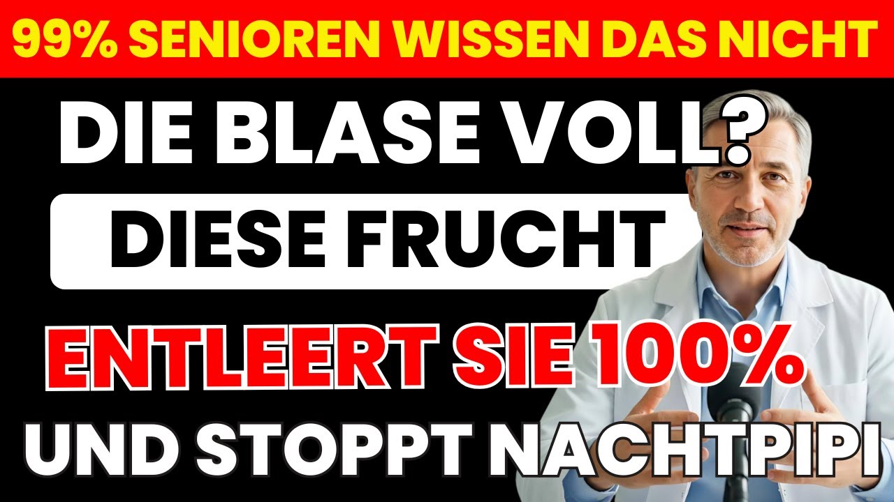 Überaktive Blase? Diese Frucht hilft beim vollständigen Entleeren | Senioren Gesundheit