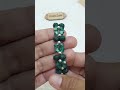 gelang manik manik hijau ruby