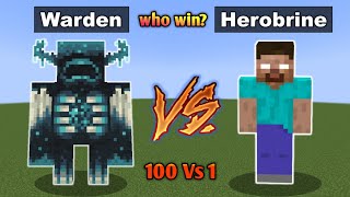 👊1000 warden Vs 1 herohrine in Minecraft || Minecraft || Minecraft trends || #minecraft #viral