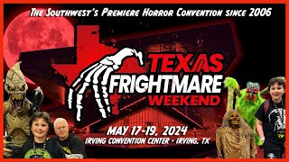 Texas Frightmare Weekend 2024 Horror Convention Irving Texas Celebrity & Vendor Walkthrough Tour TFW