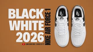 BLACK WHITE 2026 Nike Air Force 1 Low | DETAILED LOOK + PRICE