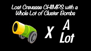 BTD6: Lost Crevasse CHIMPS with a Whole Lot of Cluster Bombs (Black Border)