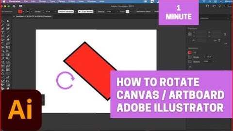 How To Rotate Canvas and View in Adobe Illustrator 2024