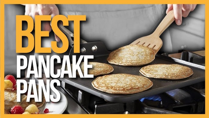 EZJOB Mini Pancake Pan Nonstick - Kids Mini Pancake Maker Pan for Pancakes  Mold ceramic Silver Dollar Pancake Pan Flapjack griddle Non