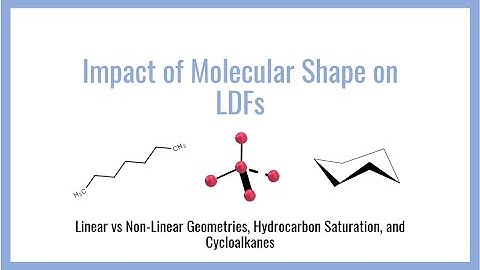 Molecular Shape and London Dispersion Forces (LDFs/Van der Waals Forces)