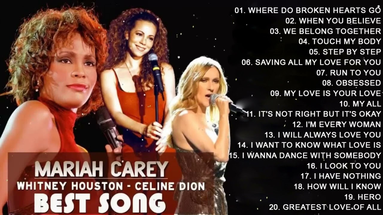 Celine Dion, Mariah Carey, Whitney Houstons Greatest Hits of All