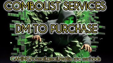 Paid combolist service | Get infinite hits today from a seasoned cracker 2024