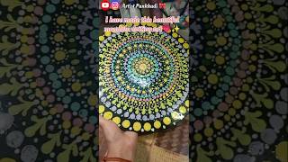 Dotting Mandala Art 🎀🌸✨#art#shorts#drawing#pwinting#dotting#mandala#shorts#diy#cute