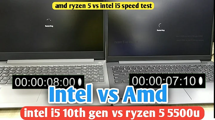 ryzen 5 vs Intel i5 speed test | ryzen 5 5500u vs intel i5 10th gen | amd ryzen vs Intel | windows11 - 天天要闻