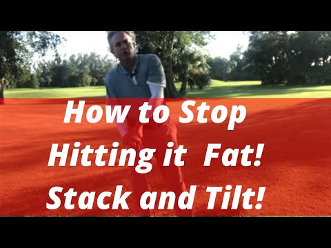 How To Stop Hitting It FAT! Stack and Tilt Golf Swing Tips! PGA Golf Pro Jess Frank