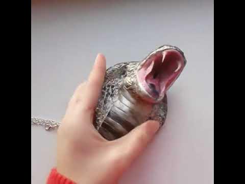Королевская кобра из полимерной глины. Ядовитая змея. Ручная работа ...